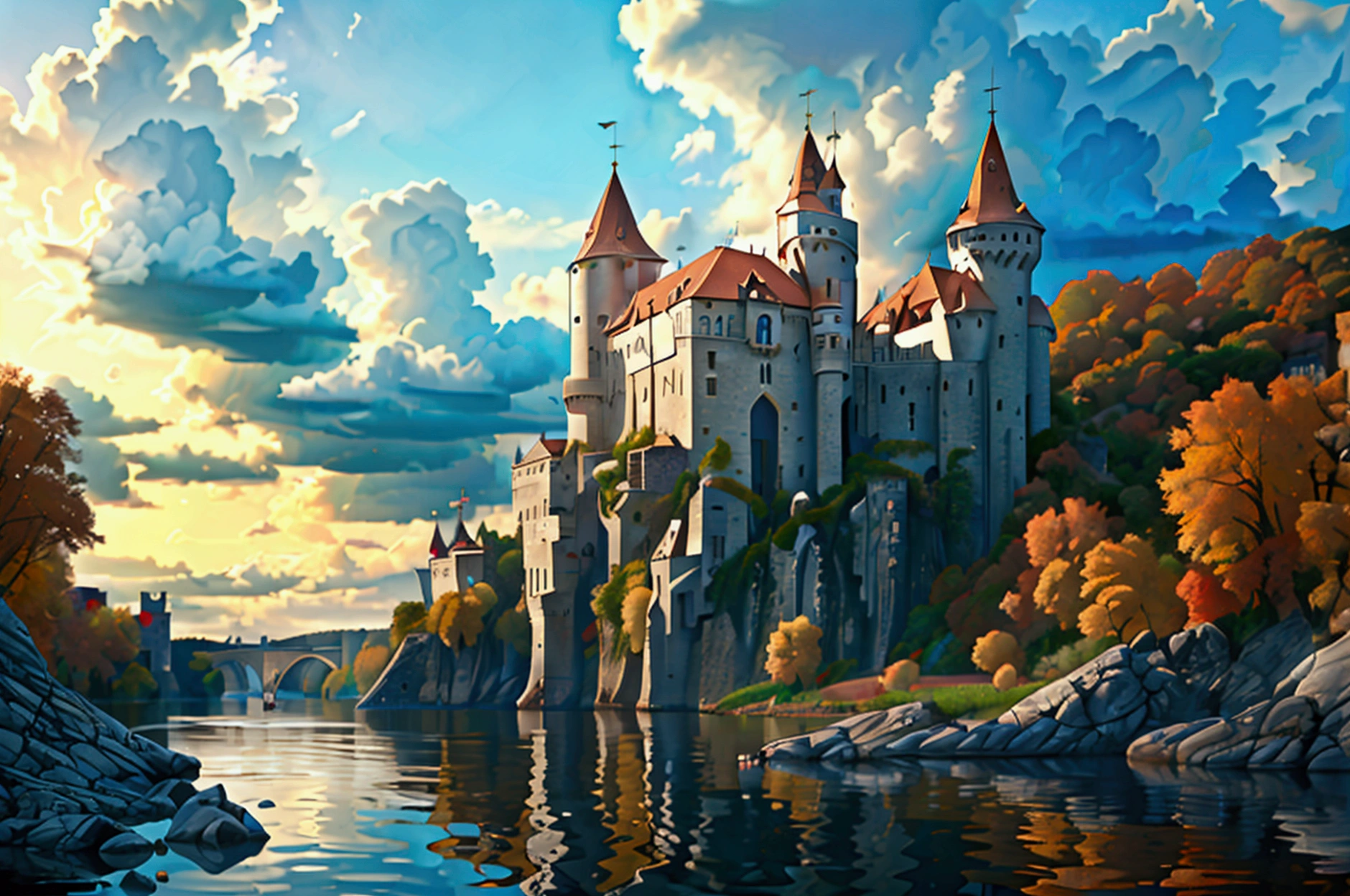 1girl,danube river,medieval castle,ancient ruins,dramatic cloudy sky,dramatic lighting,dramatic water,detailed water surface,realistic water,ultra-detailed,4k,8k,highres,masterpiece:1.2,ultra-detailed,(realistic,photorealistic,photo-realistic:1.37),HDR,UHD,studio lighting,extreme detail description,vivid colors