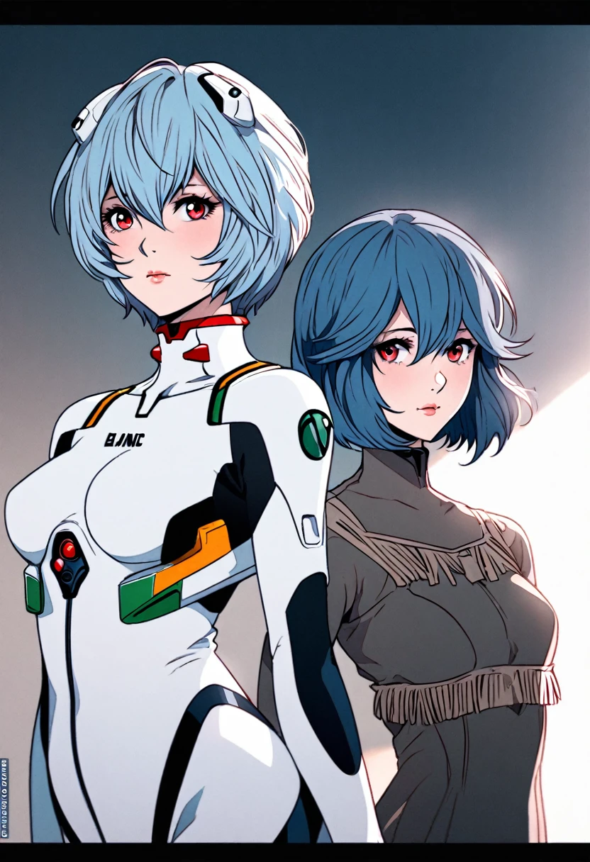 animetorel,Soft light, head of'artwork, best quality,High quality,delicate face, realistic,photorealistic,1fille,
Ayanami Rei,Body blanc,red eyes,pilot suit,cheveux courts,blue hair,fringe,helmet'interface,turtleneck,Hair between the eyes