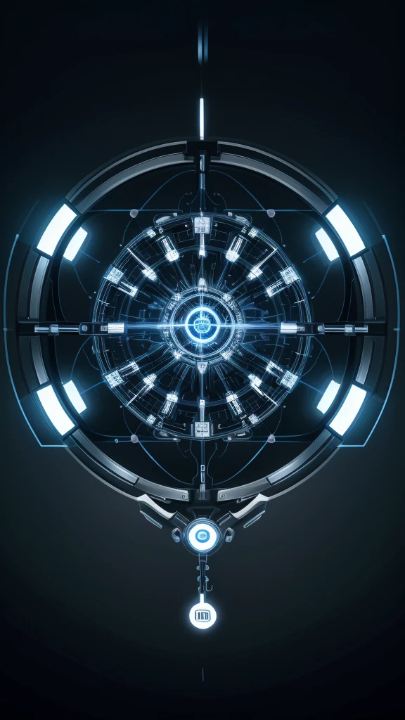A symbol that represents the fusion between artificial intelligence and human creativity, with graphic elements that combine technological circuits with musical notes.
