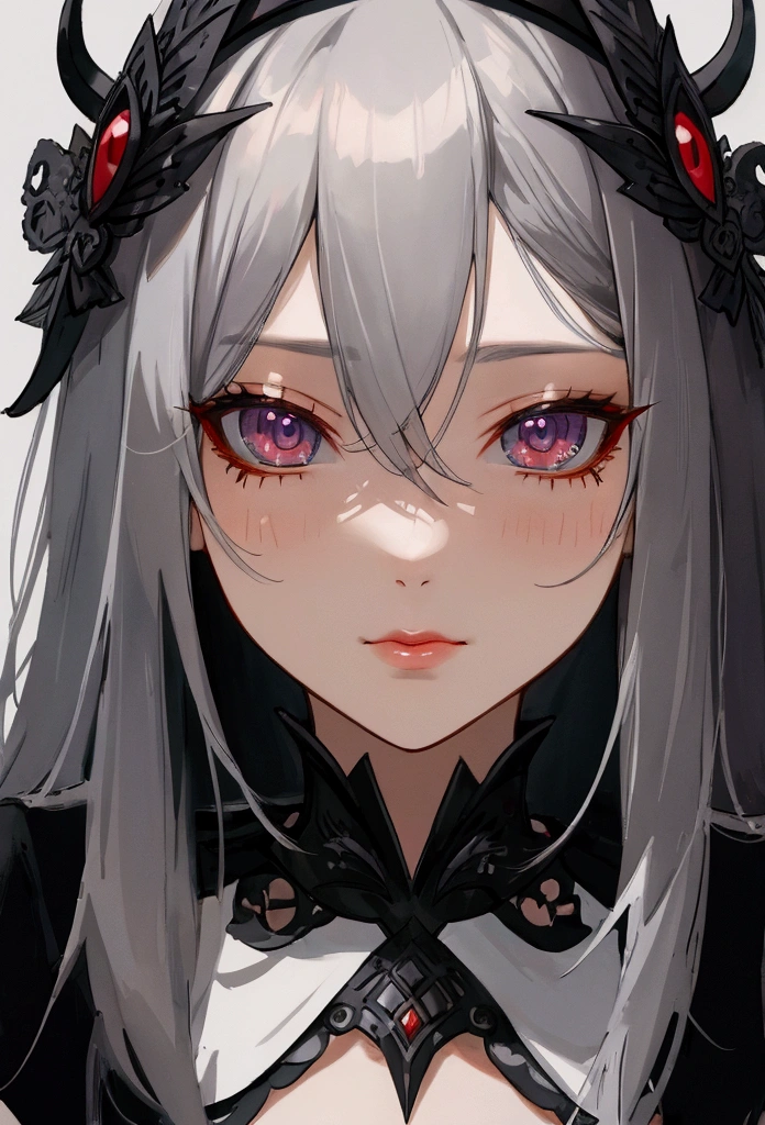 masterpiece, best quality, 1 Girl, Faust, Ahegaio, portrait, Face,