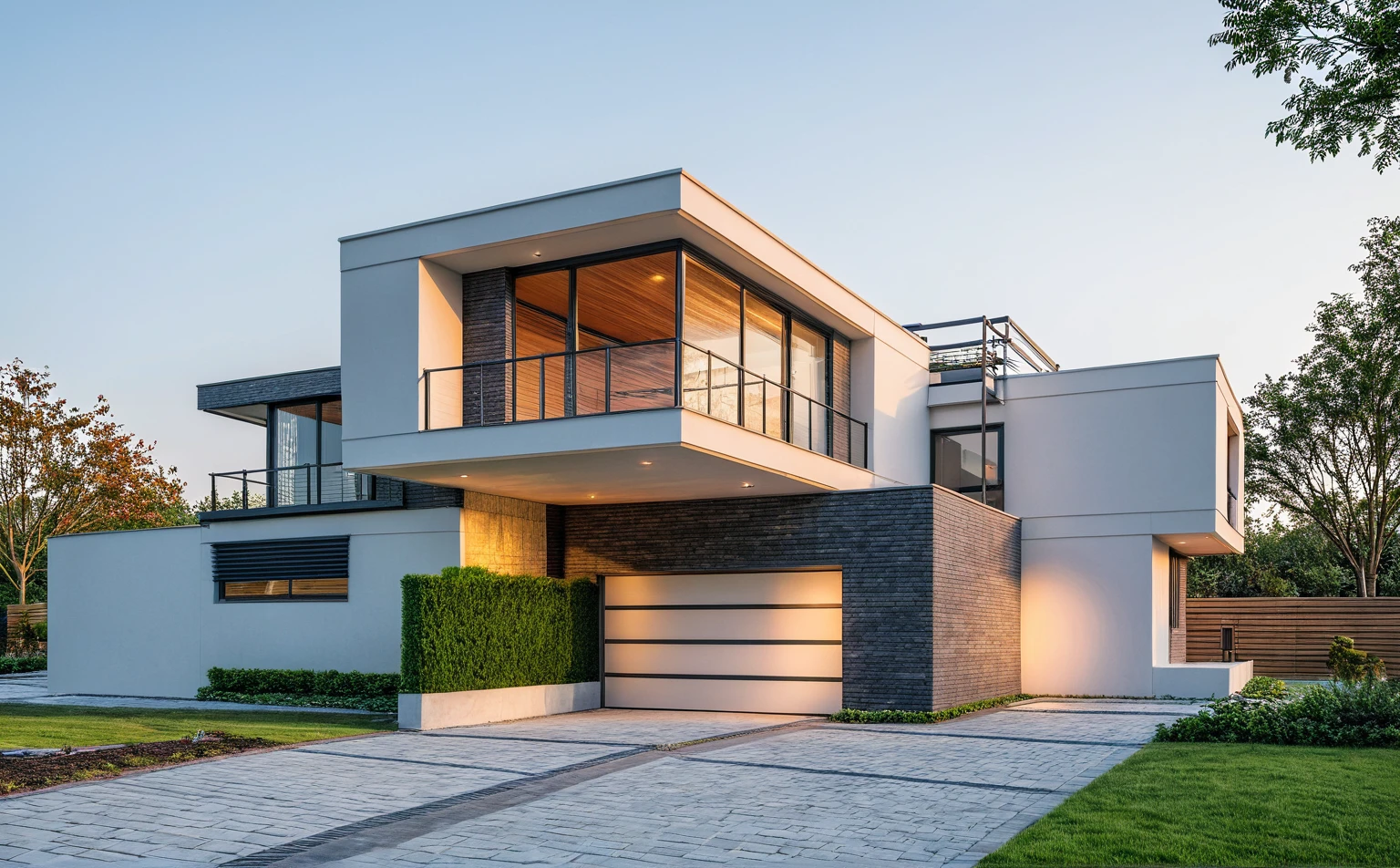 a drawing of a house with a garage and a car parked in front of it, conceptual rendering, architectural render, architectural 3 d render, 3d rendering, 3 d rendering, rendering, render, a digital rendering, digital rendering, architectural rendering, pre-rendered, architecture render, conceptual, 3/4 view realistic, sketch - up, 3 - d render
