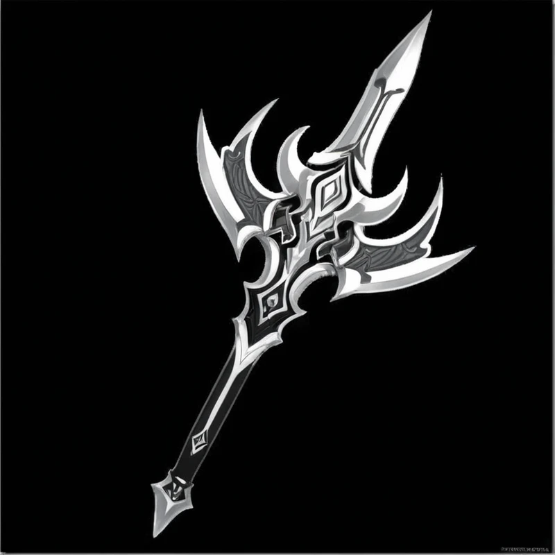 A black and white drawing，画的是一把长刃sword, Sword weapons, The style of the Ghost Slayer Blade, Hammer Weapon, Weapon concept art, Intricate Fantasy Spear, sword, Leviathan Axe, World of Warcraft Blizzard Weapon Art, polearm sword, Fantasy RPG Weapon Art, Tomahawk, Weapon Concept Art, Fantasy weapons, epic Fantasy weapons art