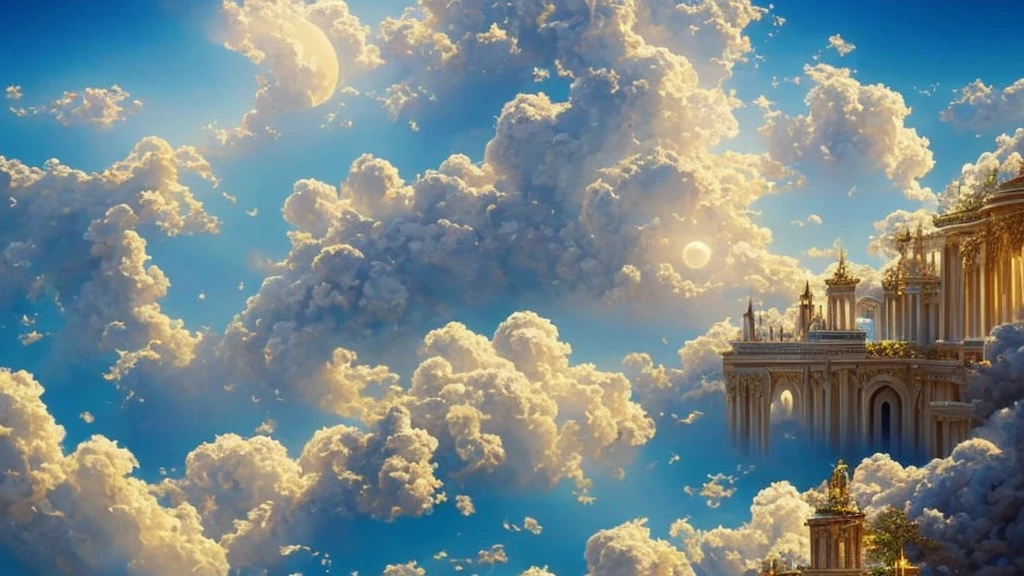 Cloud World, angels flying around, majestic gates and pillars, the sun and moon and stars, in heaven,
masterpiece, best quality, ultra-detailed,
Sidon, Sidon style
(photorealistic), an extremely delicate and beautiful, depth of field, film grain, professional lighting,
photon mapping, radiosity, physically-based rendering,