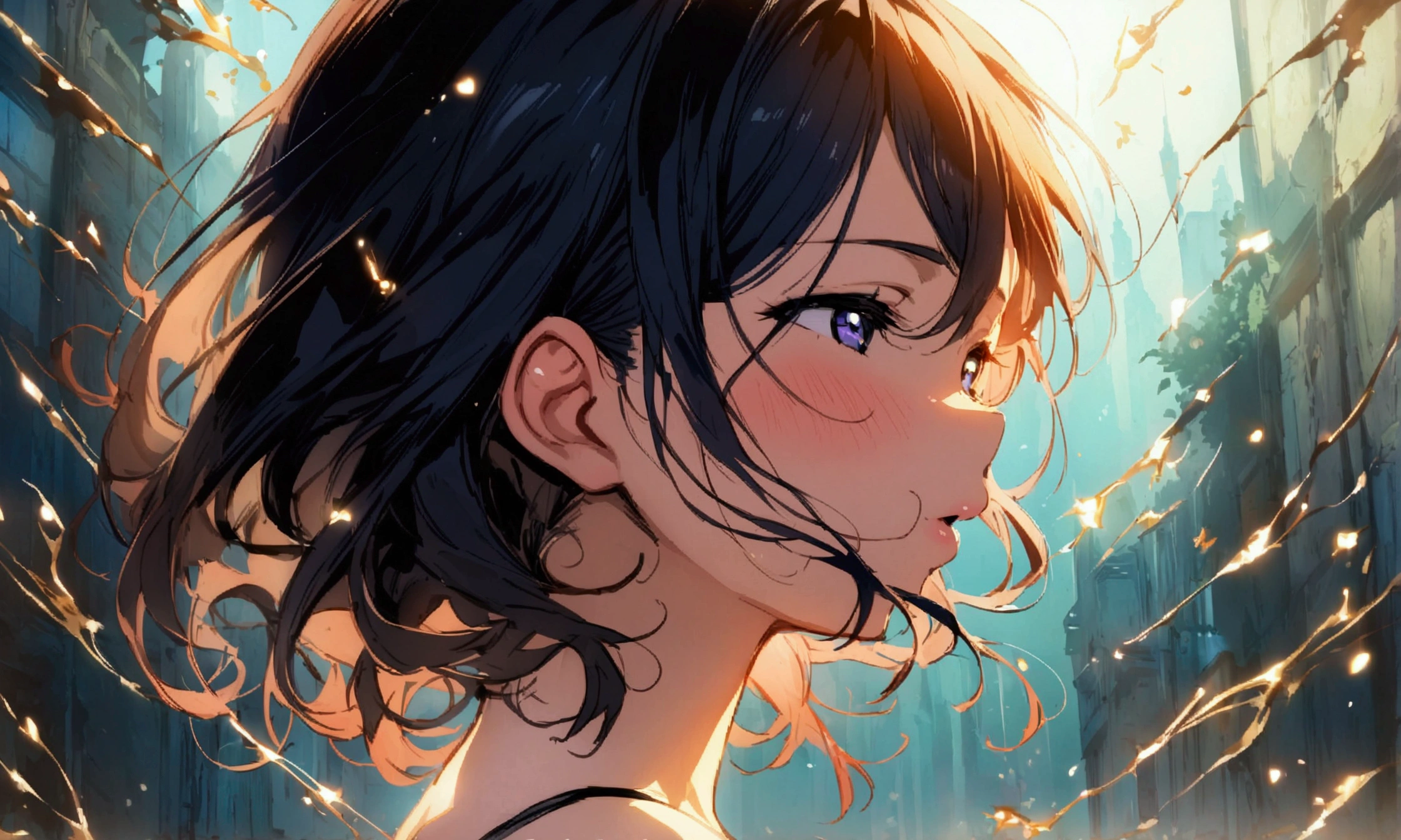 Love Live adult Kanan Matsuura, masterpiece, highest quality, gloss, fantastic background, transformed