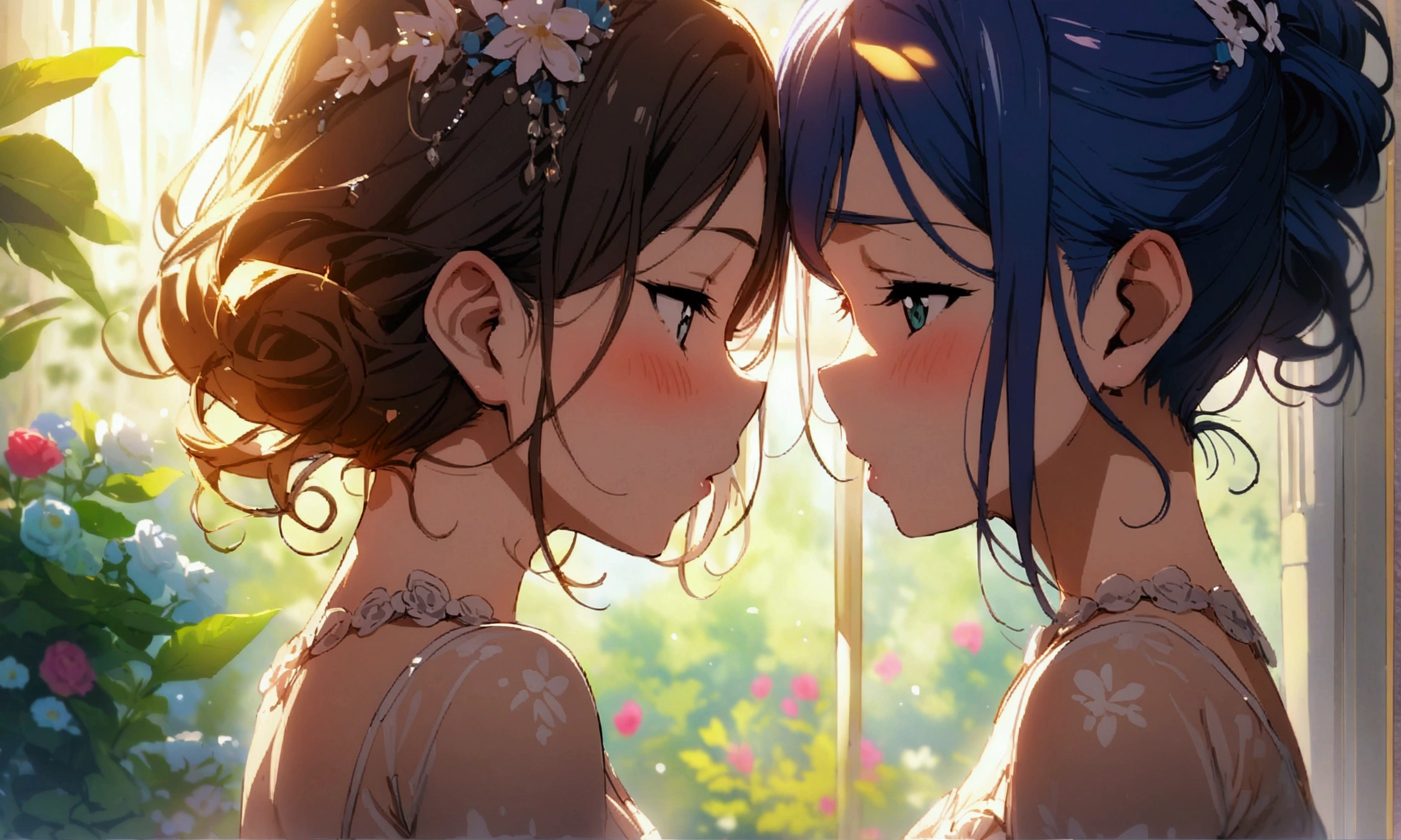 Love Live adult Kanan Matsuura, masterpiece, highest quality, gloss, fantastic background, transformed