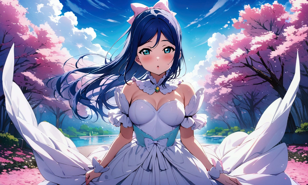 Love Live adult Kanan Matsuura, masterpiece, highest quality, gloss, fantastic background, transformed