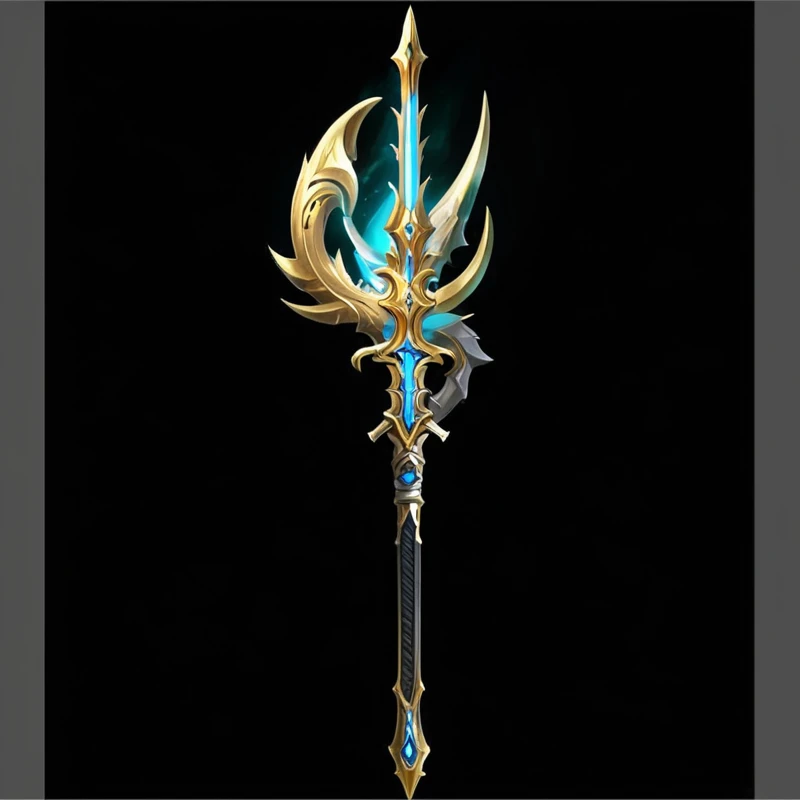 非常漂亮的sword,The design is also very beautiful, Intricate Fantasy Spear, Fantasy weapons, Sword weapons, Scepter, World of Warcraft Blizzard Weapon Art, epic Fantasy weapons art, metallic Scepter, Dragon Staff, Role Playing Game Items, sword, Weapon concept art, Fantasy RPG Weapon Art, League of Legends Arcane, 奇幻sword, Dragon Staff, Weapon Design