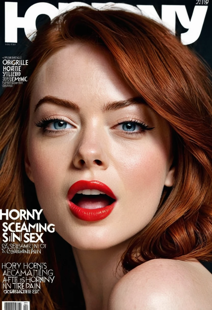 portrait photo of (Emma Stone) nude, naked, (long hair), posing for a picture, ziprealism, for cosmopolitan,  realistic skin texture, softcore, warm lighting, simple background, magazine cover style, (horny,moaning, screaming in pain,orgasm, tired after sex:2), epic character composition, by ilya kuvshinov, alessio albi, nina masic,