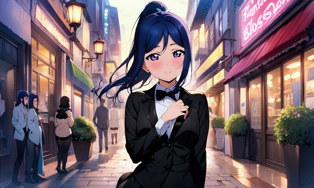 Love Live adult Kanan Matsuura, masterpiece, highest quality, gloss, fantastic background, attire random