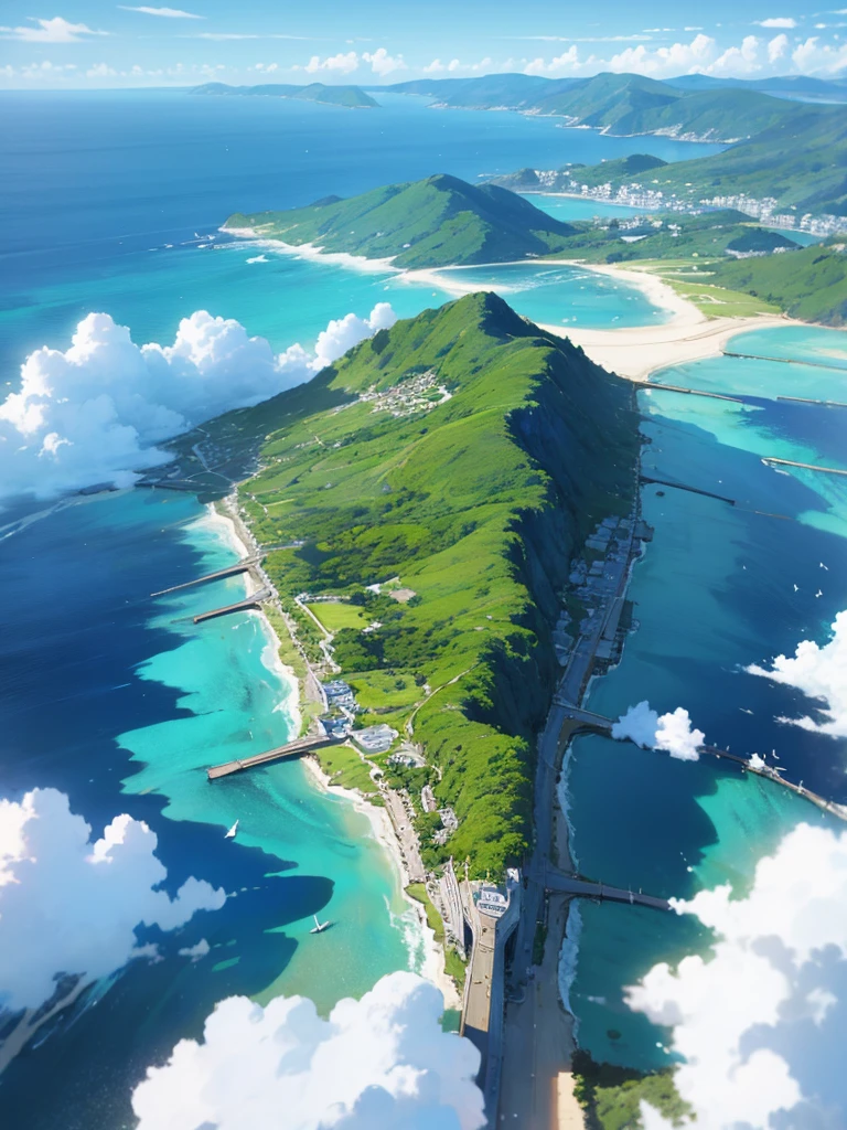 Anime with beautiful island scenery