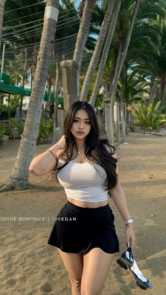 photorealistic, ultra high resolution,1women, solo, wide hips, realistic face, (detailed face), looking at the camera , sexy pose , black hair, (closeup), wide angle, long hair, (busty), clean armpits , six pack belly, large breasts, full body angle, 19 years old woman , thick muscle thighs , thick muscular arms , standing, wearing thin swimsuits, wearing white sneakers, asian goddess, straight hairstyle, muscular belly, muscular thighs, thick wide hips, muscular arms, curvy, massive arm, full body, tall body, masterpiece