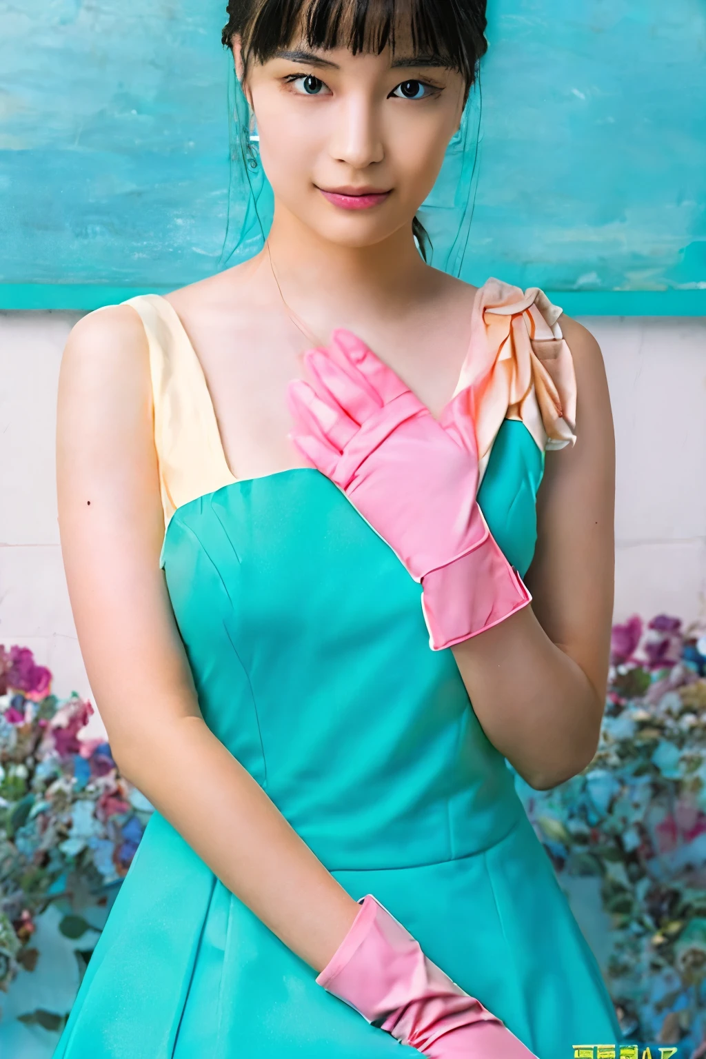 (Highest quality,High resolution 1.3),Beautiful high school girl,classroom,Doctor play,Rubber gloves,Décolletage