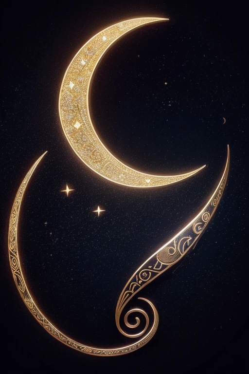 Mystical symbols: Draw symbols like the crescent moon, stars or Turkish eye in an artistic and detailed way.