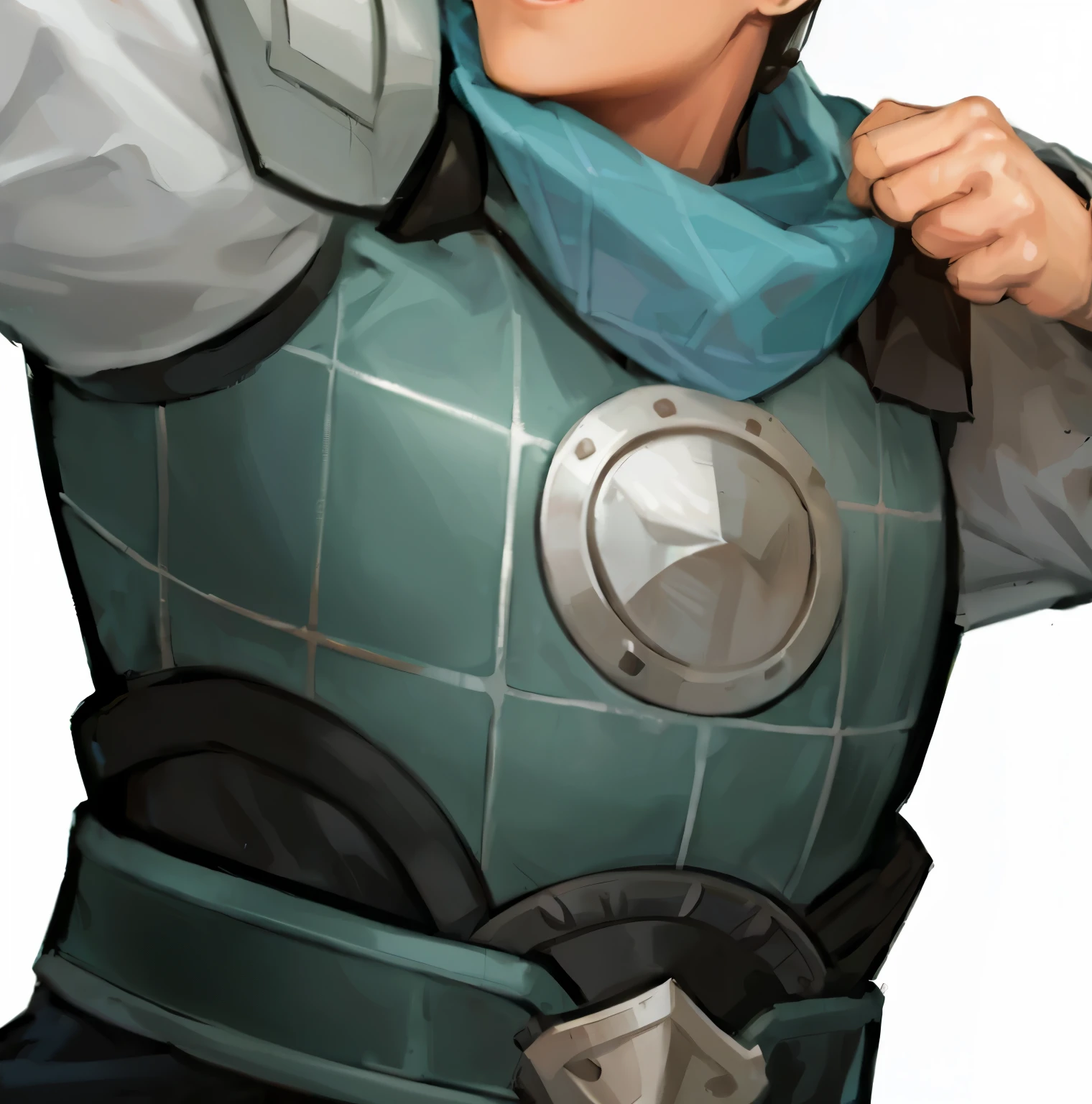 Soldier，Refinement，Armour，Fabric,Metal stripes,Q version