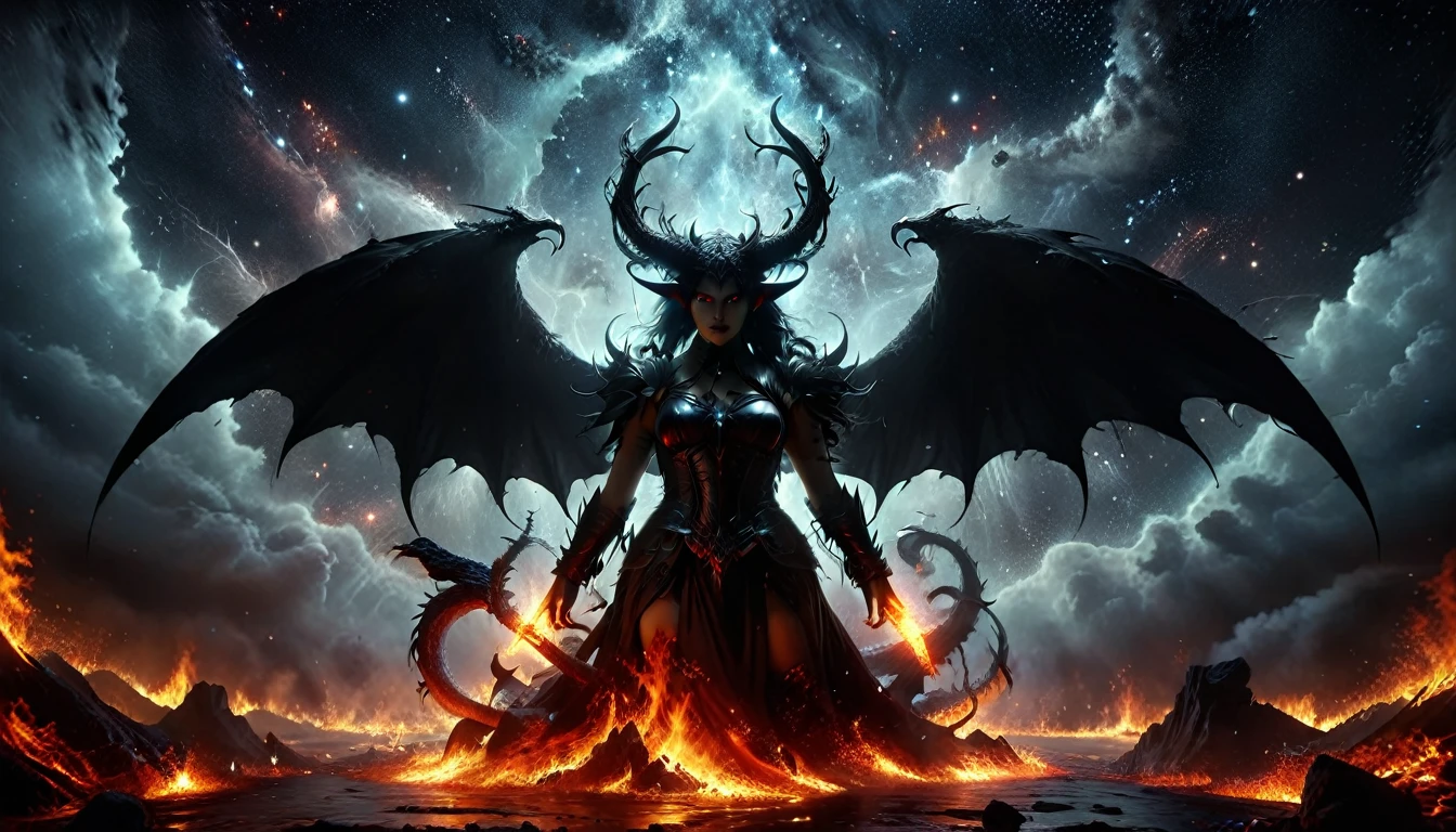(beautiful succubus), (young blond girl:1.3), (demon horns), (well-defined eyes, high resolution, ultra detailed large breasts, Immortal temptation takes over my mind Condemned Fallen weak on my knees, summon the strength Of mayhem I am the storm that is approaching Provoking black clouds in isolation I am reclaimer of my name Born in flames, I have been blessed My family crest is a demon of death Forsakened, I am awakened A phoenix's ash in dark divine Descending misery Destiny chasing time Inherit the nightmare, surrounded by fate Can't run away Keep walking the line between the light Led astray Through vacant halls I won't surrend 5r The truth rev 5aled in eyes of ember We fight through fire and ice forever Two souls once lost, and now they remember I am the storm that is approaching Provoking black clouds and isolation I am reclaimer of my name Born in flames, I have been blessed My family crest is a demon of death Forsakened, I am awakened A phoenix's ash in dark divine Descending misery Destiny chasing time Disappear into the night Lost shadows left behind Obsession's pulling me Fading, I've come to take what's mine Lurking in the shadows under veil of night Constellations of blood pirouette Dancing through the graves of those who stand at my feet Dreams of the black throne I keep on repeat A derelict of darkness, summoned from the ashes The puppetmaster congregates all the masses Pulling strings, twisting minds as blades hit You want this power? Then come try and take it Beyond the tree Fire burns Secret love Bloodline yearns Dark minds embrace Crimson joy Does your dim heart Heal or destroy? Bury the light deep within Cast aside, there's no coming home We're burning chaos in the wind Drifting in the ocean all alone