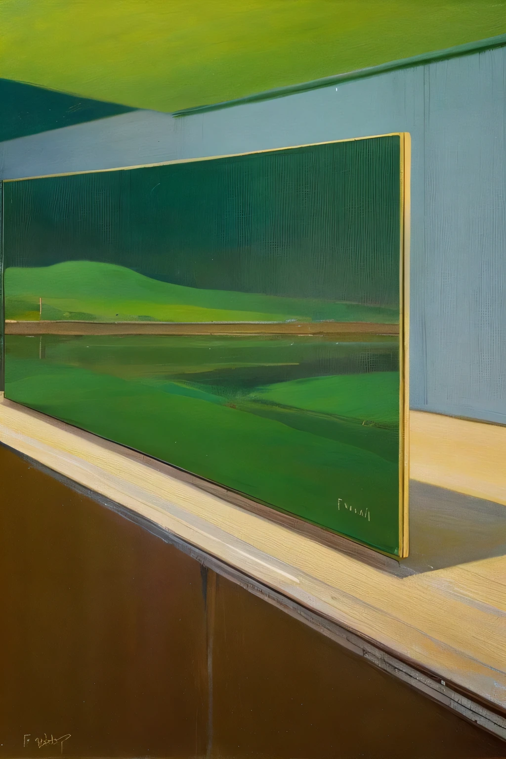 Metaphysics vs. Physics. by Francis Bacon: Tranquil Space green landscape