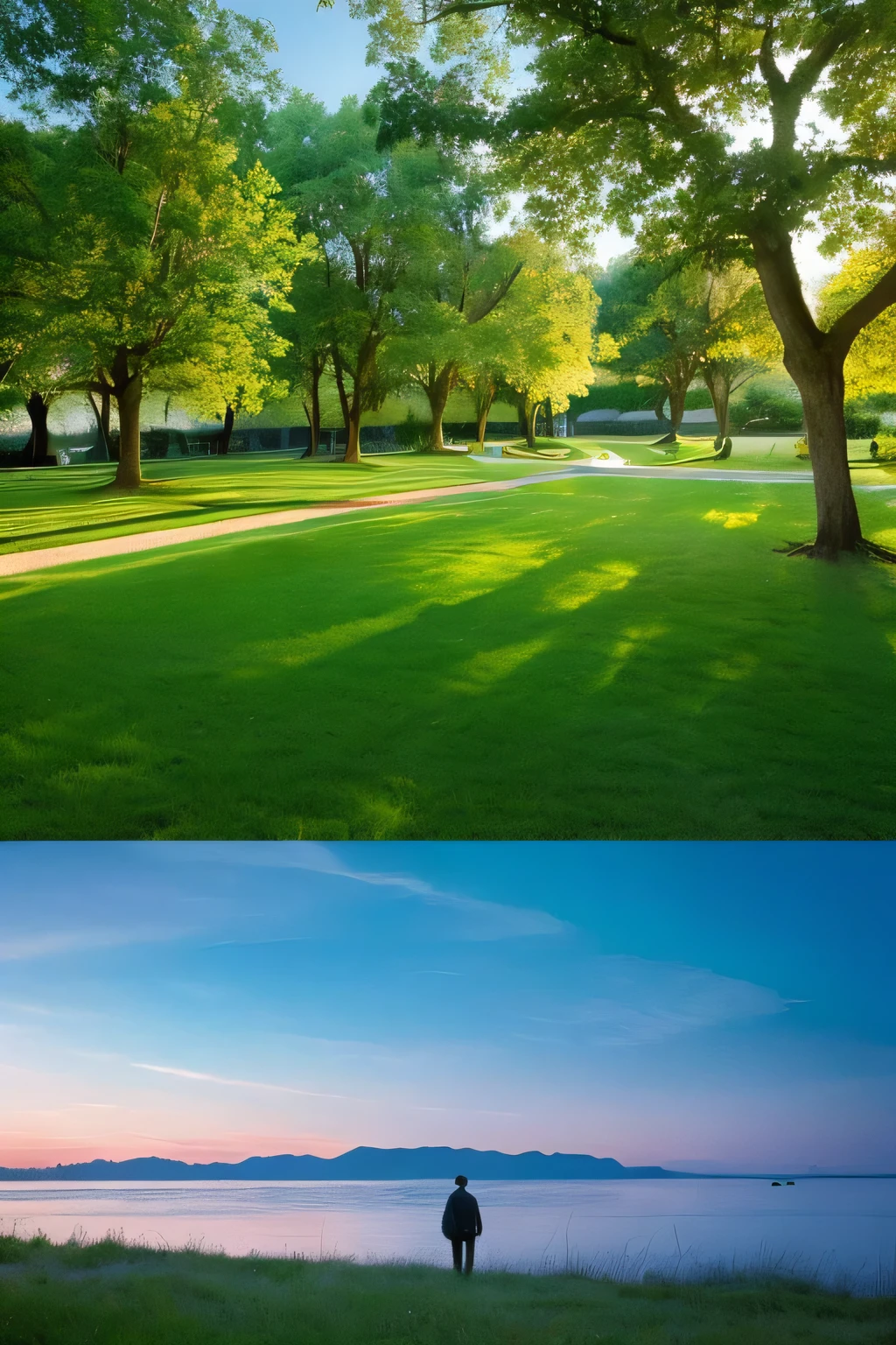 Metaphysics vs. Physics.　　by　Francis Bacon: green landscape Tranquil Space socity