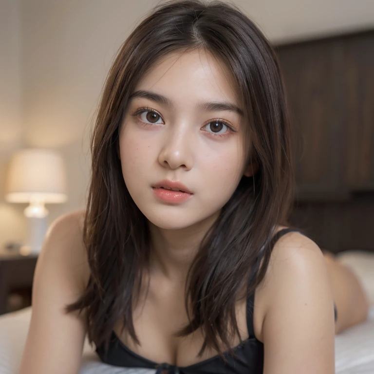 Night, ((1girl, one hijab girl showing her cute lingerie, laying on back in the bedroom, openlegs, arrousing, temptating, seducing pose)),( rich detail, crisp detail, sharp image, 8k RAW photo, highest quality, High resolution:1.1), (hyperrealistic:1.4),(realistic, photorealistic:1.3), soft light,realistic face,realistic body,realistic skin,disorganized,masterpiece,(cute:1.8), 165cm height, , (((baby face, r))), ((Beautiful big breast)), ((medium length, smooth straight hair, (dark hair)), hair),fine black eyes,innocent eyes,droopy eyes,Watery eye,open lips,blush,good style,colorful lights,film Grain,,look viewer,((full Body photograph)), teenager,professional lighting,portrait,photon mapping,radio city,Physically based rendering,shot from front