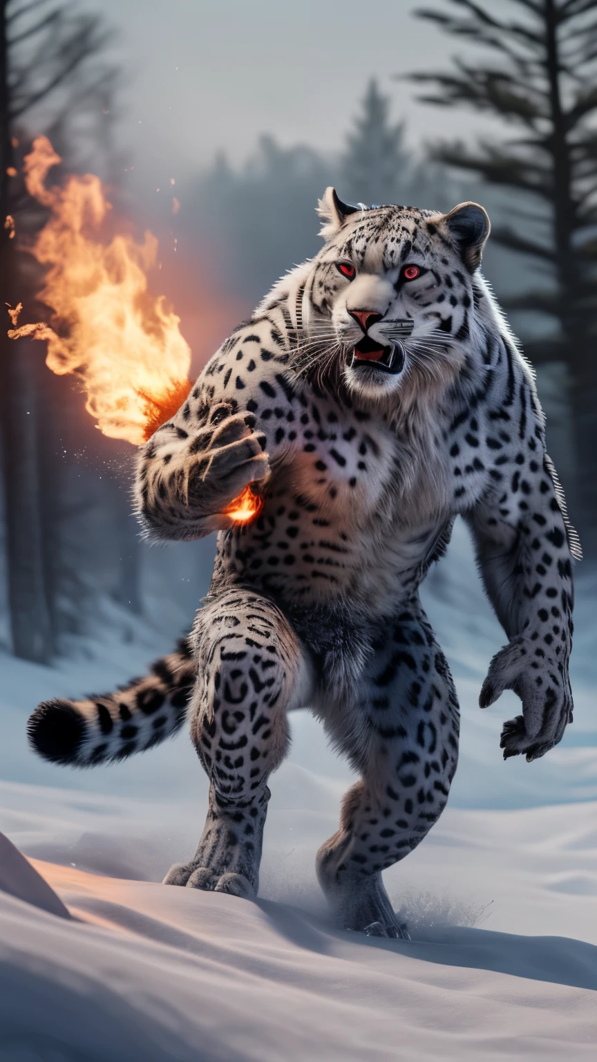(Highest quality,16K,32k,High resolution,masterpiece:1.2),Super detailed,(Realistic,photoRealistic,photo-Realistic:1.37),(Ultimate Orochi Snow Leopard) glowing red eyes Realistic fire background of totally destroyed Forest alone looking at the camera serious expression. (Highest quality,16K,32k,High range,Master Parts:1.2),Super detailedな,(Realistic,Realistic,Photorealistic:1.37),
1. Parent and cats having fun playing on the beach