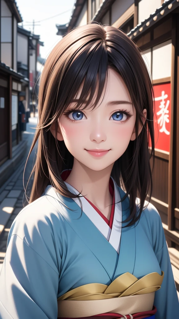 Professional Lighting,(Realistic:1.4), (Top image quality:1.0), (超High resolution:1.0), 8K, Raw photography, (masterpiece:0.2), (Dealing with the Children_v1:0.5)、(最高quality Detail:1.2)、Realistic、8K Ultra HD、High resolution、(1 Girl:1.2)、超detailedな、High quality textures、複雑なdetailed、detailed、Very detailed CG、High quality shadows、detailed 美しく繊細な顔、Beautiful details and a delicate eye、(Symmetrical eyes:1.2),Written boundary depth、Ray Tracing,1 Girl, Japanese Girls, (Natural smile:1.4),cute, thin, Portrait of a beautiful Japanese woman in a kimono, Standing elegantly on a street corner in Kyoto. Kimono with vibrant traditional patterns, Hair decorated with elegant and delicate hairpins, Gentle expression. (With the old streets of Kyoto in the background:1.4)、The soft light of a spring afternoon、Adding tranquility to the scene. Rendered in a Realistic style with great attention to detail, High resolutionの画像.Sky Porn, Magic Hour, (Realistic:1.3), finely, quality, (Tabletop:1.2), (Realistic:1.2), (最高quality), (複雑なdetailed), dramatic, Ray Tracing, photograph, +roller