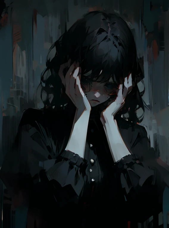 Girl, horror, sad, very dark