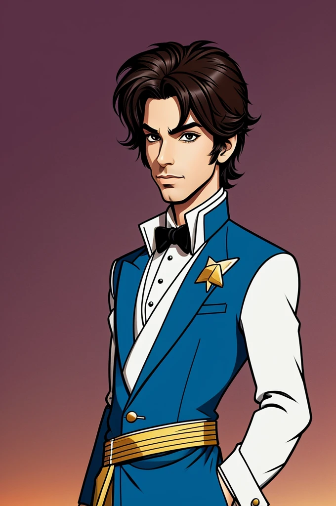 Prince, male, cartoon style, handsome, cool
