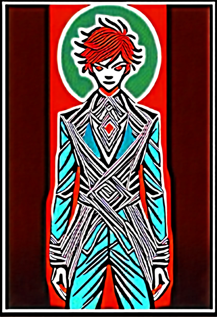 left eye has a dollar sign for an iris on account of he got putto sleep by a Mafioso in Vegas cause he was winning too much, and you the addage, the House always wins. His hair is stark black with red hightlights except for one part that looks distinctly like a Heart, not sure what kinna clothes he'd be sporting but it's definitely something fancy. Carries a cane with a crown on the top as a topper, the shaft of the has a poker styled motiff to it, with the body being made ip of Spade, Club Diamond and Heart.
Message #╭﹕main-lobby