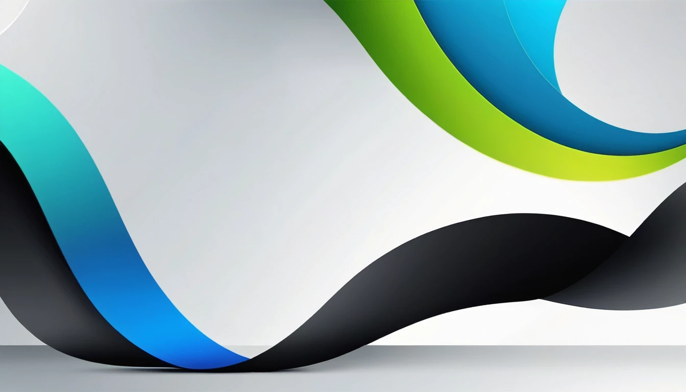 Template, title bar, Create a conceptual abstract geometric background for a YouTube cover , tumbnail, with a modern color palette, um efeito em curva na cor Unripe limão em destaque , Unripe , blue and black for a technology conference. 4K, ultra HD
