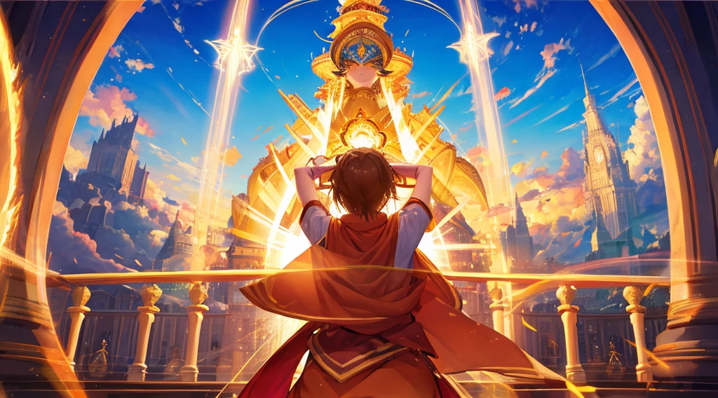 sky　god　yoga　background　god々Shining light