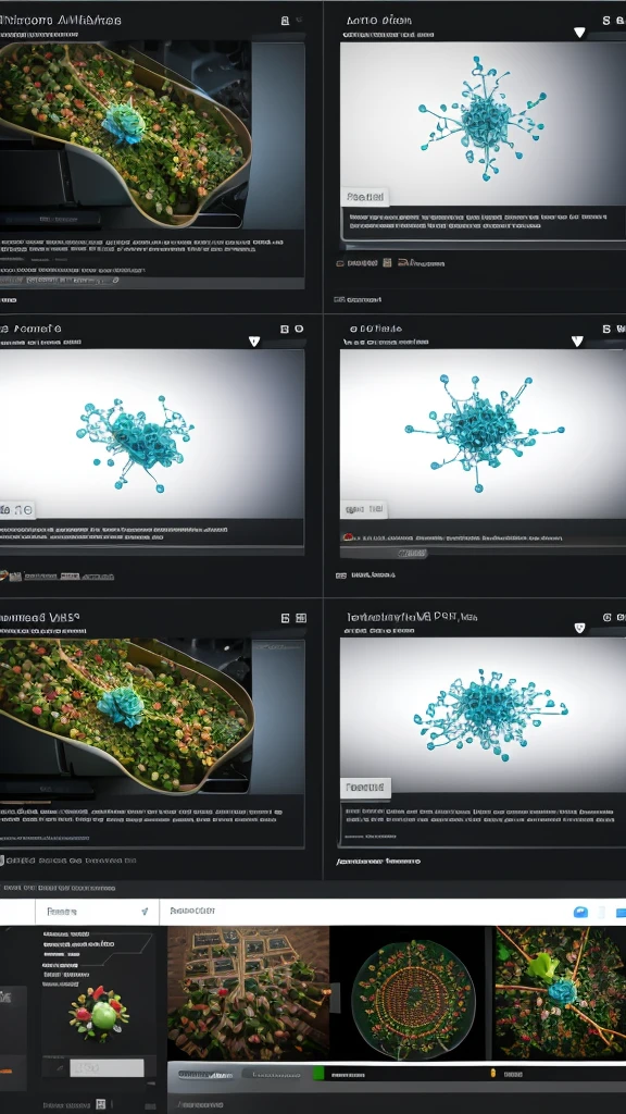 Create a AI image of a protein AI perspective