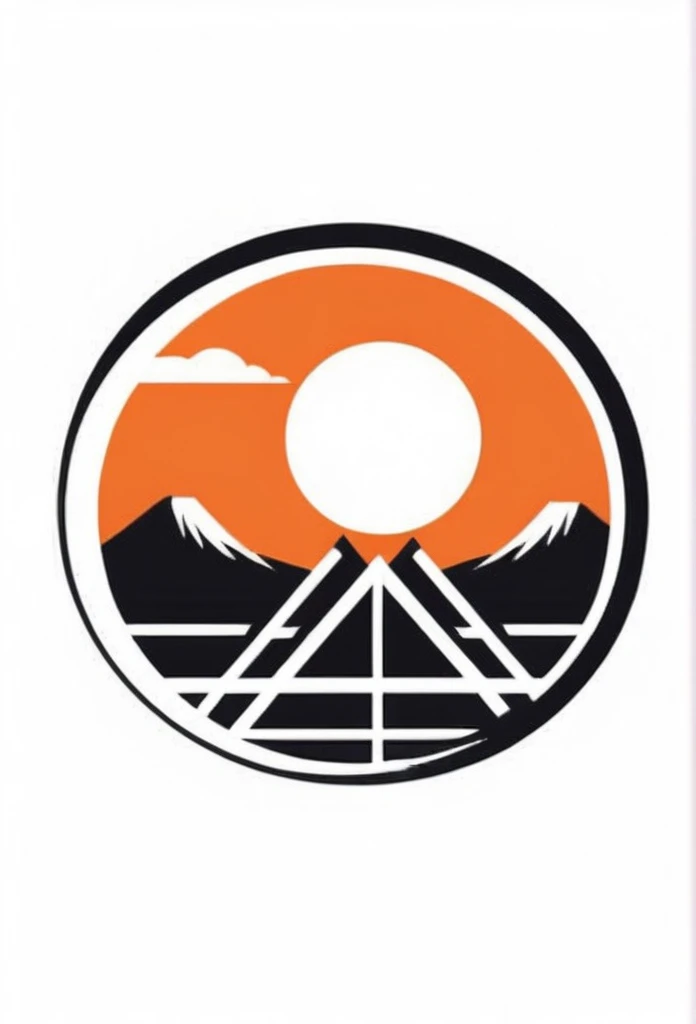 Fashionable logos of the Japanese construction industry
Pretty cool
chic and modern design
the orange sun
A logo with a cool Japanese-style house painted inside a circle-shaped logo
The logo is monotone in black and white
a round sun above the house
Only the sun is designed to be orange
White background