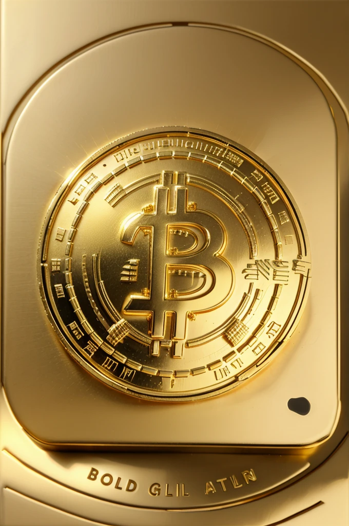 3D image of gold Bitcoin with writing " DISKUSI AIRCRYPTO"
Office background
