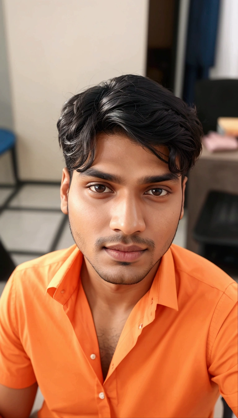 there is a man that is sitting down with a cell phone, with accurate face, professional profile picture, portait photo profile picture, face picture, without beard, 8k selfie photograph, jayison devadas, very very low quality picture, profile picture, very clear picture, headshot profile picture, portrait mode photo, harsh good looking face, without helmet