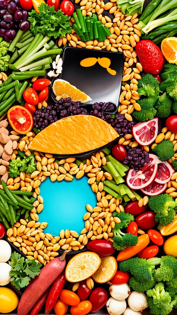 Create a AI image of a vegetarians people