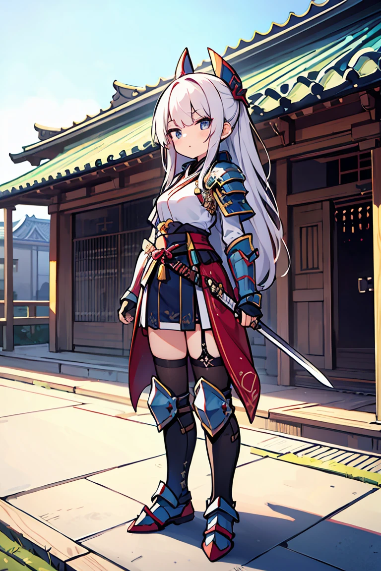 独奏, girl, Traveling, warrior, armor, Japanese sword