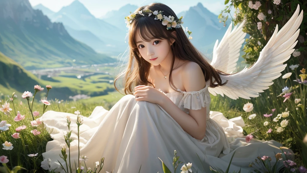 1920×1080、Like the picture、Real、beautiful、Fantasy、cute、Beauty、Create a picture of a young angel