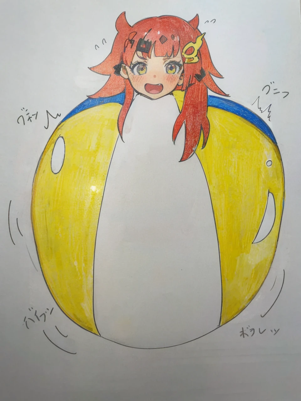 Girl trapped in a balloon