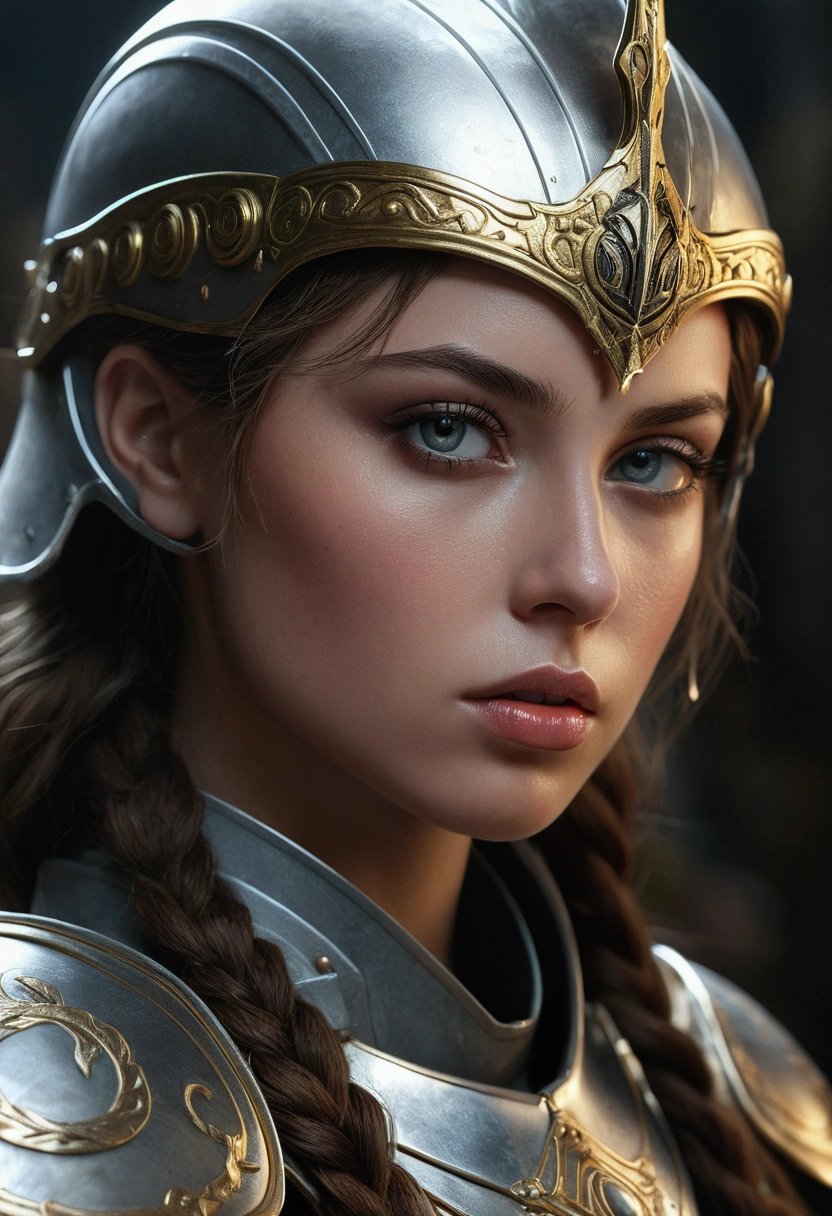 a legion of angelic warriors, beautiful detailed eyes, beautiful detailed lips, extremely detailed eyes and face, long eyelashes, armor, weapons, epic fantasy, cinematic lighting, dramatic lighting, volumetric lighting, glowing energy, dramatic atmosphere, cinematic composition, muted color palette, moody, dark, (best quality,4k,8k,highres,masterpiece:1.2),ultra-detailed,(realistic,photorealistic,photo-realistic:1.37)