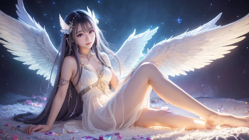 1920×1080、Like the picture、Real、Enveloped in light、god々Shii、美Shii、Fantasy、Spreading its large wings、cute、Beauty、Adult female、Make a picture of an angel