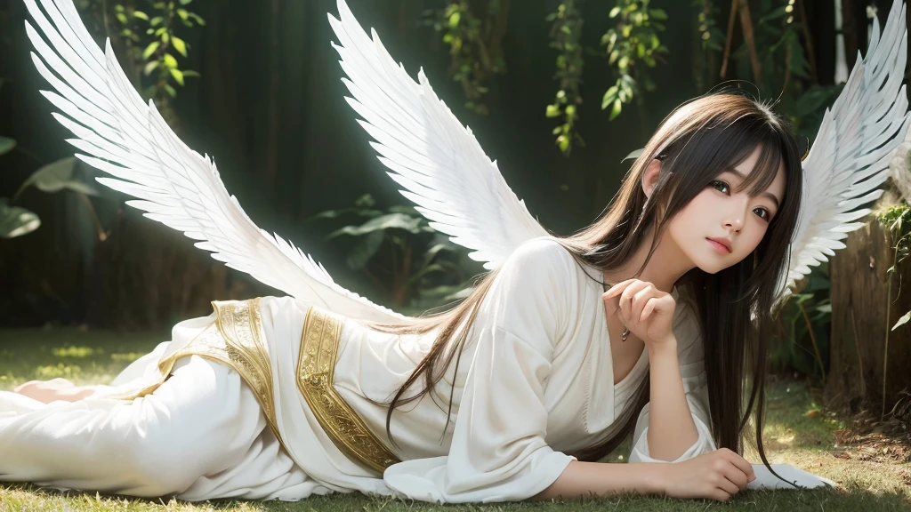 1920×1080、Like the picture、Real、Enveloped in light、god々Shii、美Shii、Fantasy、Spreading its large wings、cute、Beauty、Adult female、Make a picture of an angel