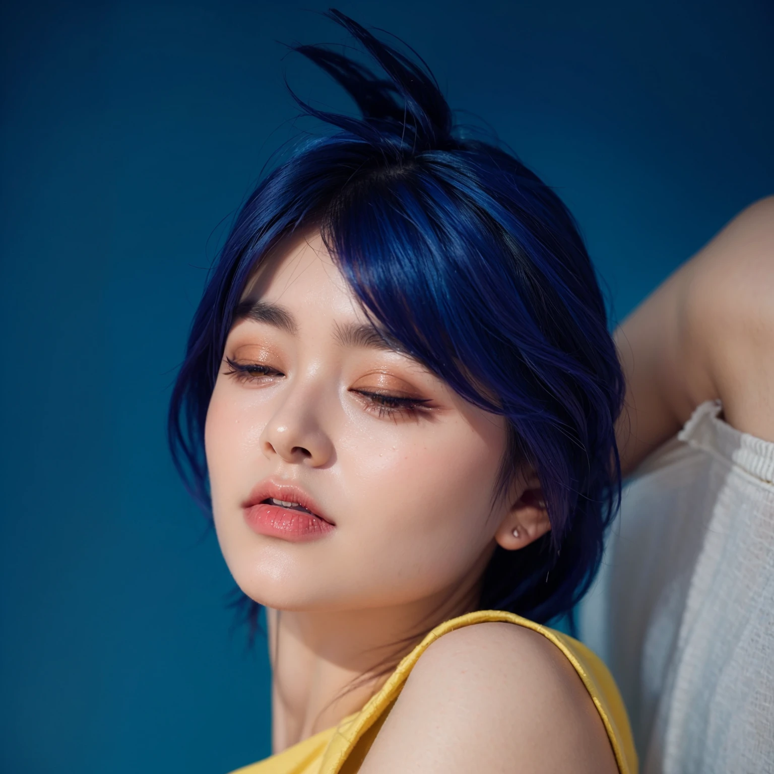 blue short hair blue short hair blue short hair blue short hair blue short hair blue short hair blue short hair blue short hair blue short hair blue short hair blue short hair blue short hair blue short hair blue short hair blue short hair blue short hair The image features a young woman with striking purple hair, wearing a cozy blue hoodie. She's engaged in using her smartphone, Red hair foxy hair Red hair foxy hair which she holds with a focused intensity. Her makeup is dramatic, Red hair foxy hair Red hair foxy hair featuring dark purple lipstick that complements her vibrant hair. The simplicity of her attire contrasts with her vivid hair and makeup, adding an intriguing layer to her appearance. The blue background complements her outfit, enhancing the overall cool tone of the image. The overall composition of the image is both eye-catching and charming, effectively conveying a sense of joy and creativity.ffects render, (glossy plastic texture with multiple big light probe refractions), perfect cgi, smooth silhouette, high intensity refraction, (super glossy plastic material), most beautiful vfx, , realistic, 4k, high resolution, rim light, smooth 3d model, multiple light sources, rim light, sharp post effects render,, realistic, 4k, high resolution, rim light detailed digital art, reflective, best quality, 4k, masterpiece:1.2, ultra-detailed, realistic, vivid colors, The image of the highest quality, ensuring every detail showcased perfectly. It in 4k resolution, allowing viewers to immerse themselves in the richness of the colors and intricate details. The realistic rendering. under the spotlight, reflecting, high-resolution image, realistic rendering