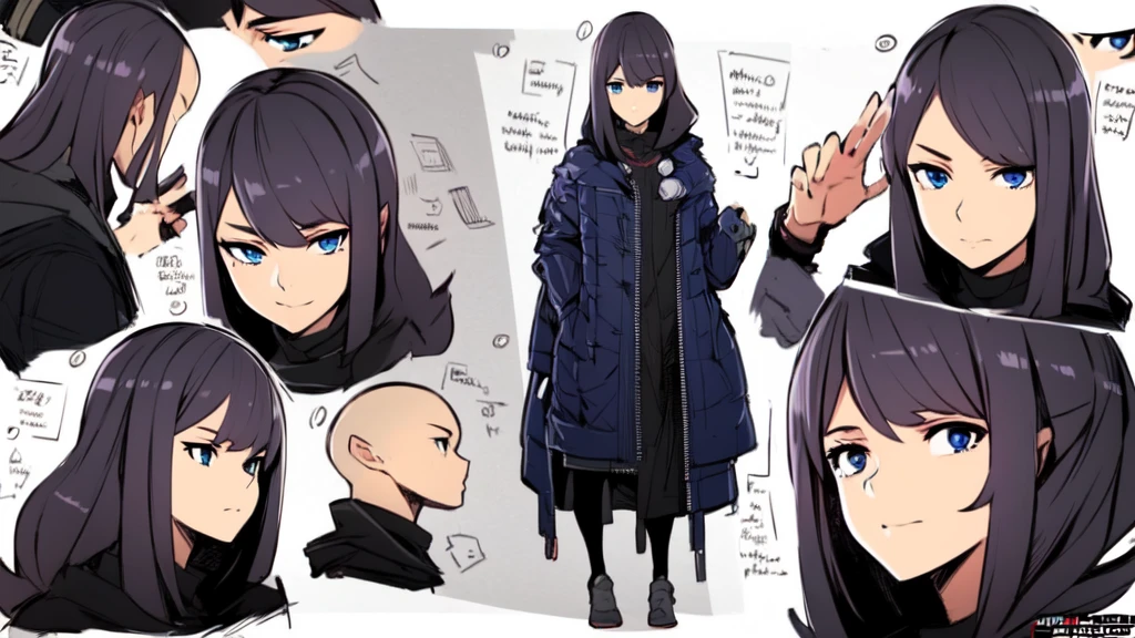 A cute anime girl with beautiful detailed grey hair and blue eyes, wearing a cool modern outfit, long hair, straigh hair, highly detailed, realistic, photorealistic, 8k, HDR, dynamic lighting, cinematic