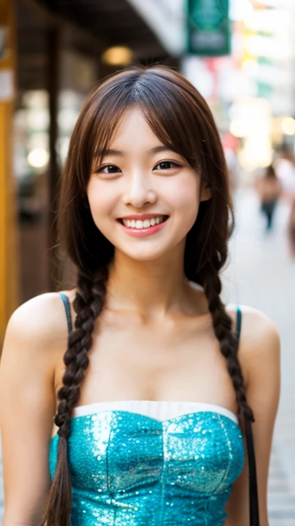 Samba Costume、Japanese 20 year old girl、Fair skin、smile
