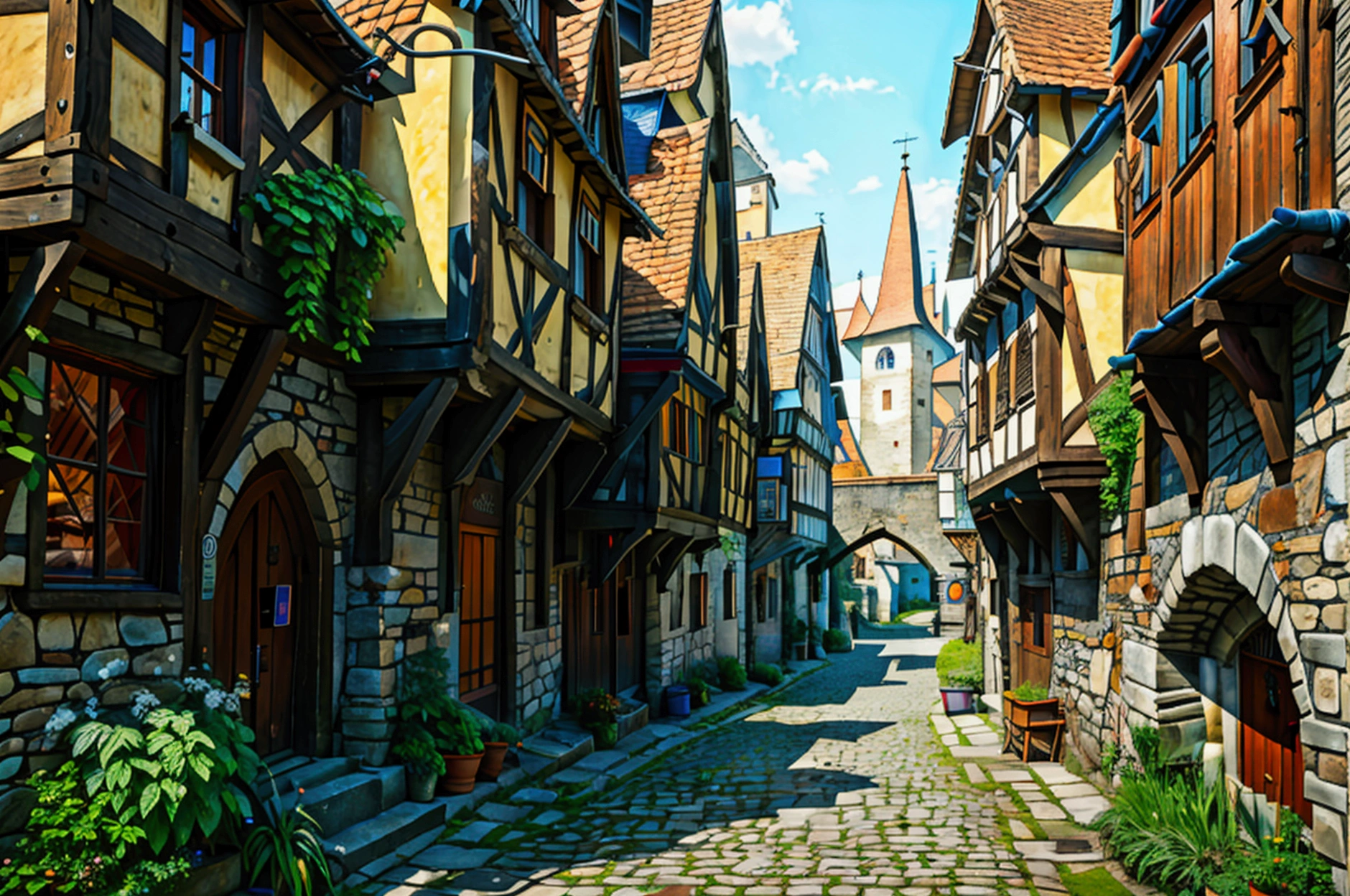 medieval city buening