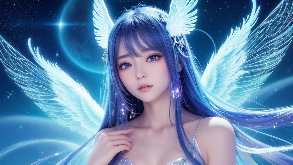 1920×1080、Like the picture、Real、Wrapped in the dazzling light of the sky、眩Shiiほどの光、god々Shii、美Shii、Fantasy、Spreading its large wings、cute、Beauty、Adult female、Make a picture of an angel