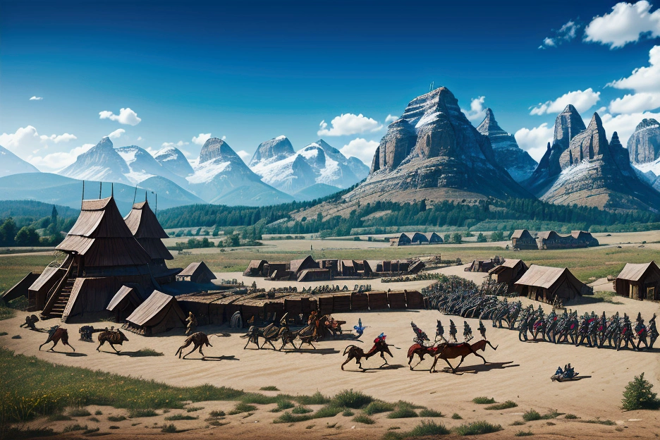 medieval battle camp