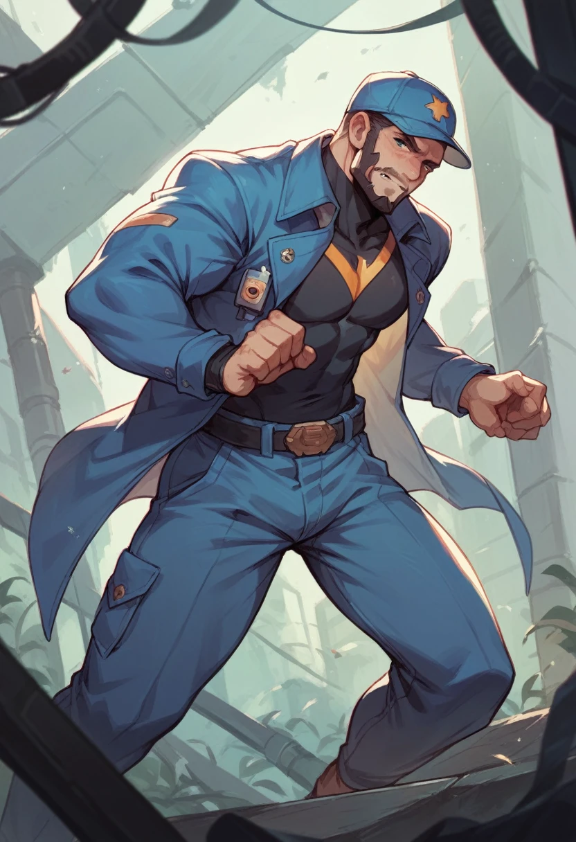 electric power operator working