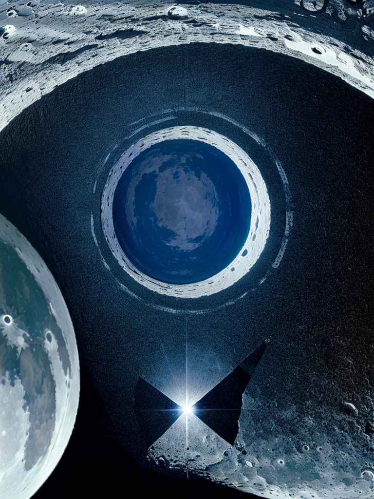 ((Quality workpiece)),moon, space, sadness,high definition,8K