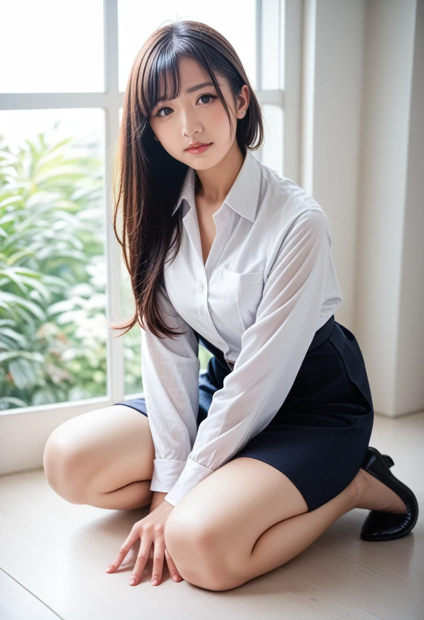 8k, raw photo, best quality, masterpiece, realistic, photo realistic, clear, professional lighting, beautiful face, best quality,ultra high res, realistic japanese beautiful, Super detailed, 1girl,full body, zettai ryouiki