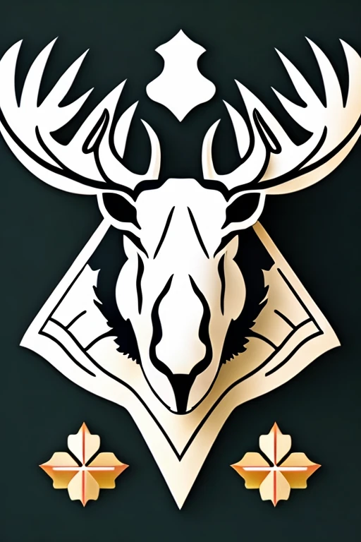 Katakana &quot;to&quot;　(moose head)　(simple) (coat of arms) symmetrical features 